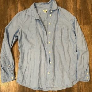 JCrew Women’s Blue Button Down